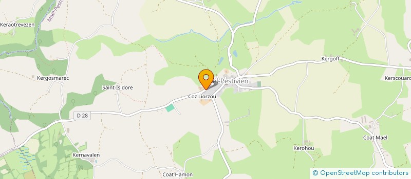 localisation de l'entreprise MADAME CAROLINE PHILIPPE à BULAT-PESTIVIEN