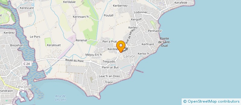 localisation de l'entreprise MADAME CAROLINE PHILIPPON  LOCTUDY