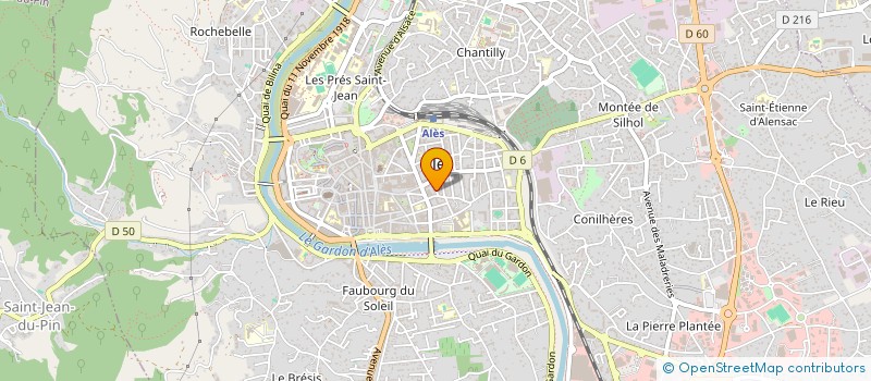 localisation de l'entreprise MADAME CAROLINE PICAUD  ALES