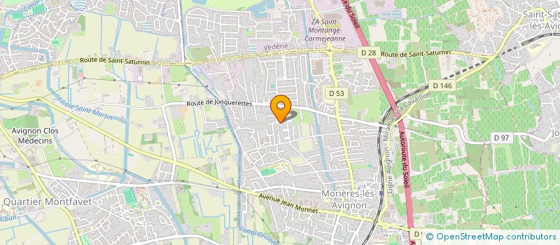 localisation de l'entreprise MADAME CAROLINE PIERRARD  MORIERES-LES-AVIGNON