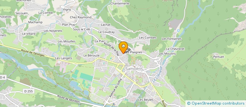 localisation de l'entreprise MADAME CAROLINE PIERRON à SAMOENS