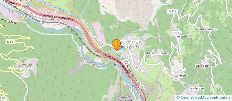 localisation de l'entreprise MADAME CAROLINE PIERSOTTE  SAINT-MARTIN-DE-LA-PORTE