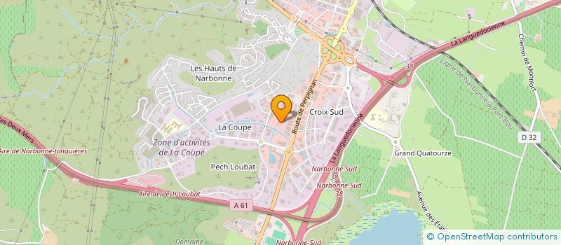 localisation de l'entreprise MADAME CAROLINE PIGASSOU  NARBONNE