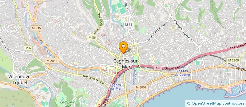 localisation de l'entreprise MADAME CAROLINE PIGNAL à CAGNES SUR MER