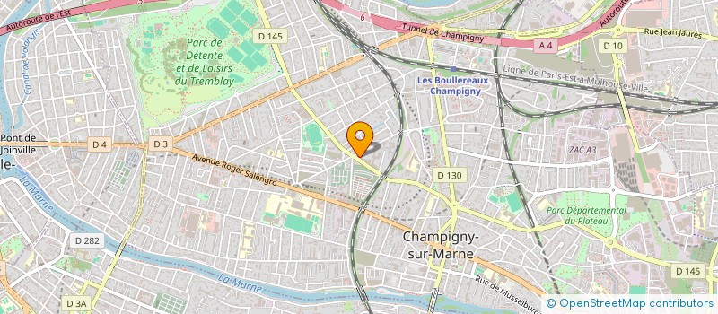 localisation de l'entreprise MADAME CAROLINE PINCHOT à CHAMPIGNY-SUR-MARNE