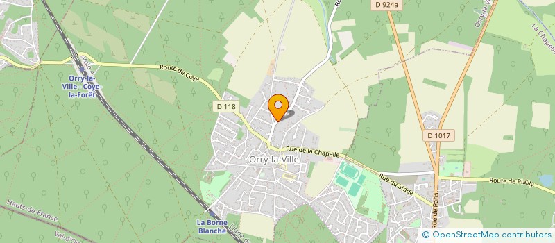 localisation de l'entreprise MADAME CAROLINE PINEL à ORRY-LA-VILLE