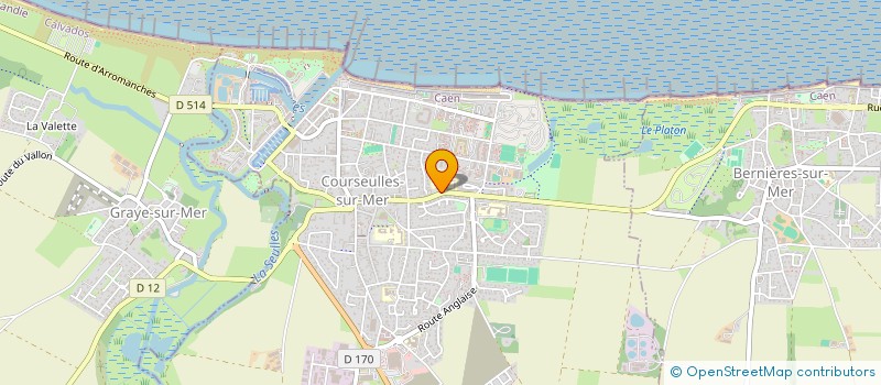 localisation de l'entreprise MADAME CAROLINE PINHAS  COURSEULLES-SUR-MER