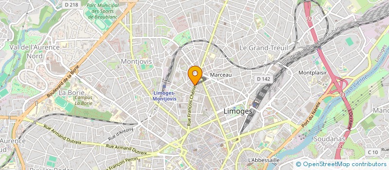 localisation de l'entreprise MADAME CAROLINE PIRES ALVES à LIMOGES