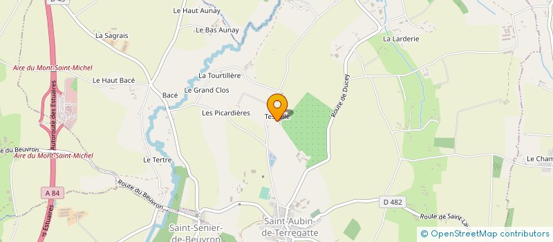 localisation de l'entreprise MADAME CAROLINE PODER  SAINT-AUBIN-DE-TERREGATTE