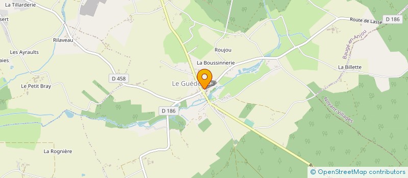 localisation de l'entreprise MADAME CAROLINE POIRIER  BAUGE-EN-ANJOU