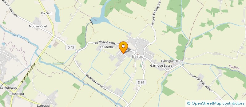 localisation de l'entreprise MADAME CAROLINE PORTHAULT-BARREGAT  BAZUS