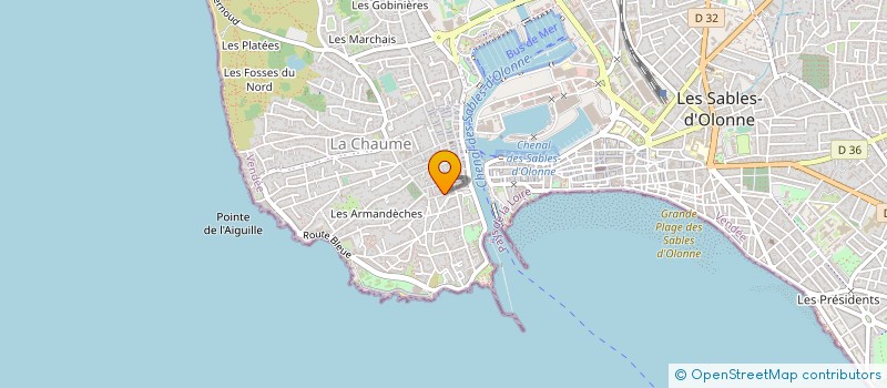 localisation de l'entreprise MADAME CAROLINE POTTIER à LES SABLES D'OLONNE
