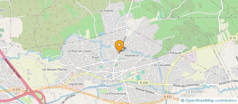 localisation de l'entreprise MADAME CAROLINE POTTIER  PELISSANNE