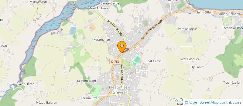 localisation de l'entreprise MADAME CAROLINE POUILLARD  PLOUGASNOU