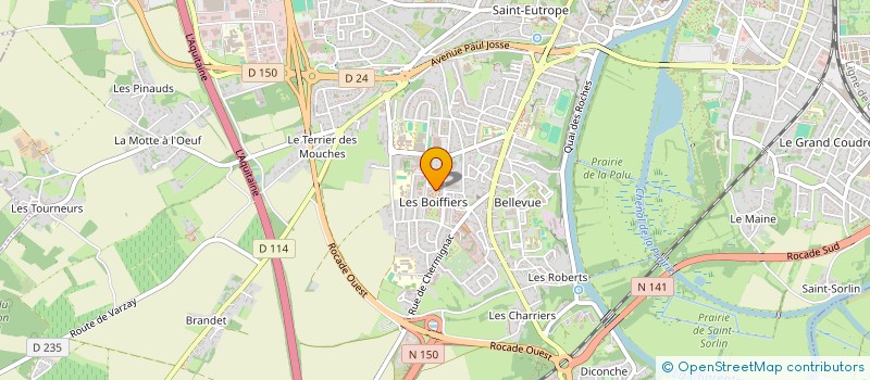 localisation de l'entreprise MADAME CAROLINE POUJOIS  SAINTES