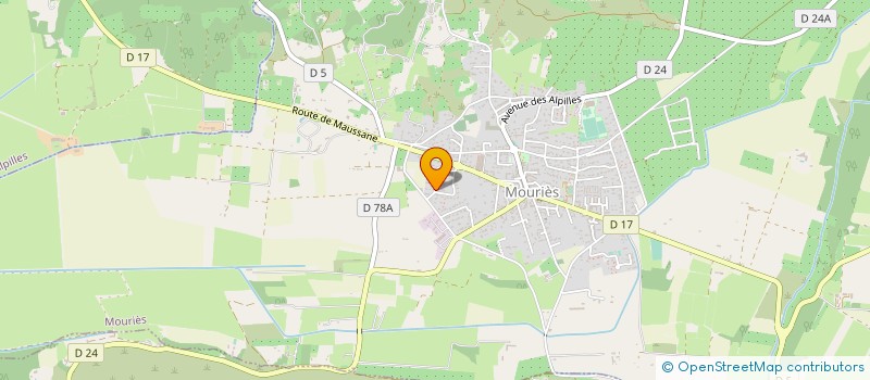 localisation de l'entreprise MADAME CAROLINE POUJOL à MOURIES