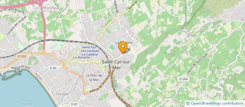 localisation de l'entreprise MADAME CAROLINE POULAIN à SAINT-CYR-SUR-MER