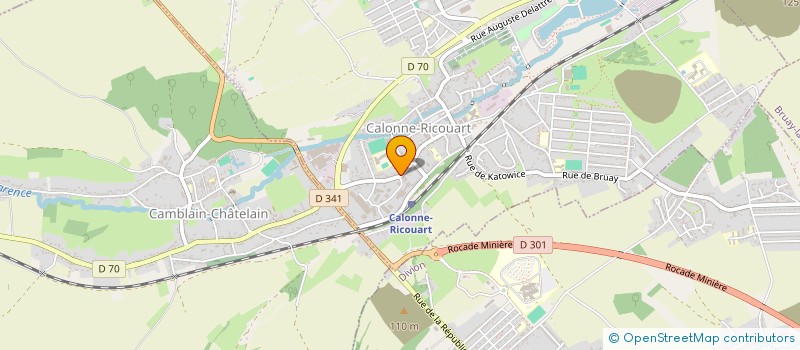 localisation de l'entreprise MADAME CAROLINE POULAIN  CALONNE-RICOUART