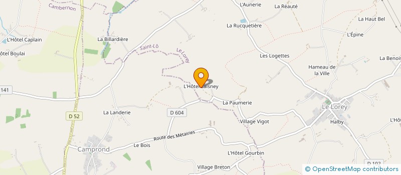 localisation de l'entreprise MADAME CAROLINE POULET  LE LOREY