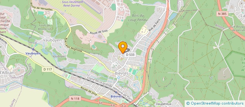 localisation de l'entreprise MADAME CAROLINE POURTOUT  BIEVRES