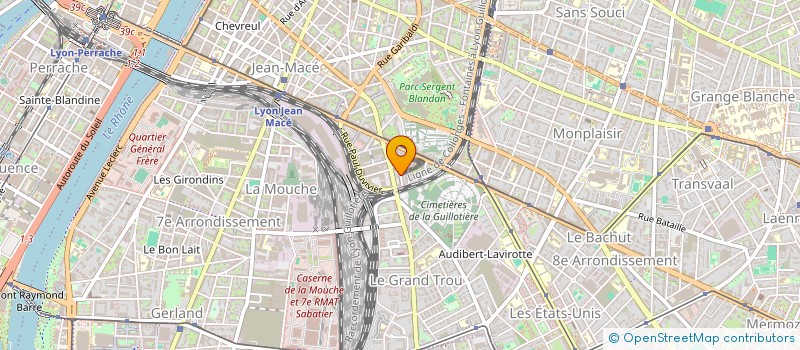 localisation de l'entreprise MADAME CAROLINE POUSSET  LYON