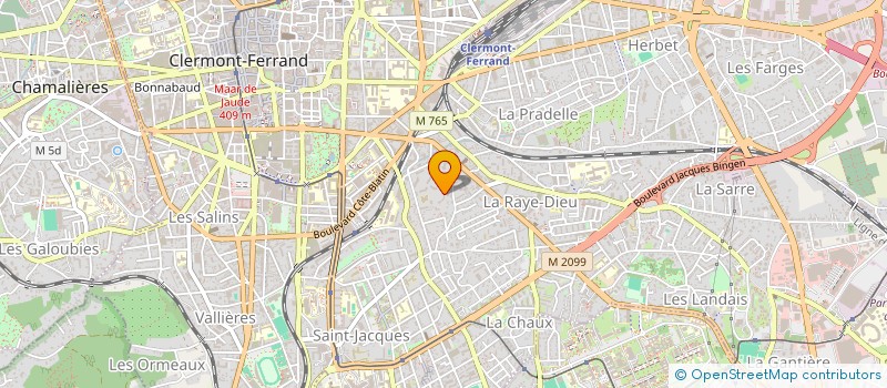 localisation de l'entreprise MADAME CAROLINE PRACH  CLERMONT-FERRAND