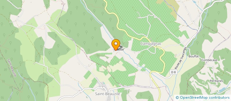 localisation de l'entreprise MADAME CAROLINE PRADEL  CAMPAGNAC