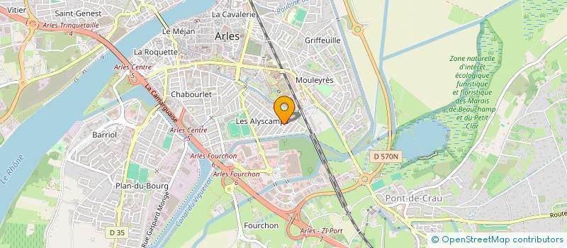 localisation de l'entreprise MADAME CAROLINE PRADIER  ARLES
