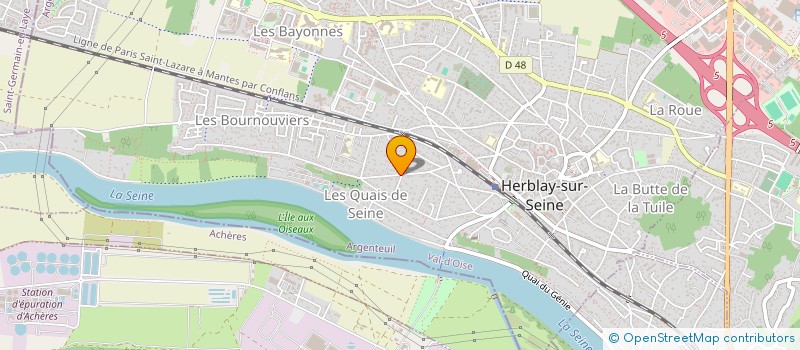 localisation de l'entreprise MADAME CAROLINE PRESTAT  HERBLAY-SUR-SEINE