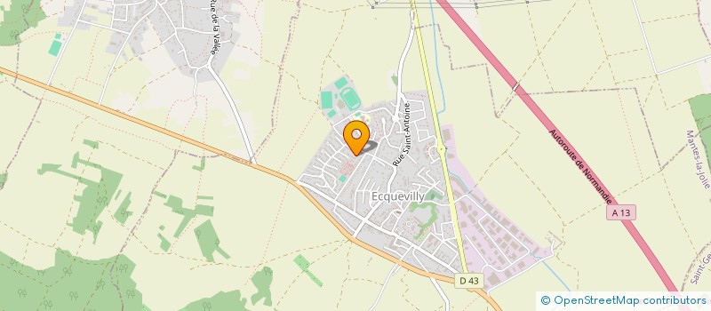 localisation de l'entreprise MADAME CAROLINE PRIGENT  ECQUEVILLY