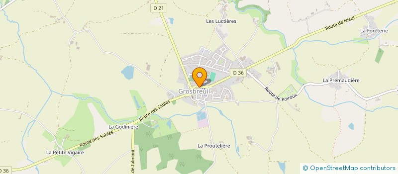 localisation de l'entreprise MADAME CAROLINE PROTTE à GROSBREUIL