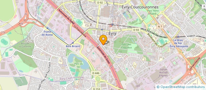 localisation de l'entreprise MADAME CAROLINE PROUCHANDY  EVRY-COURCOURONNES