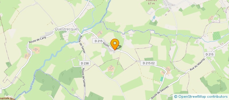 localisation de l'entreprise MADAME CAROLINE PRUDHOMME  QUESTRECQUES