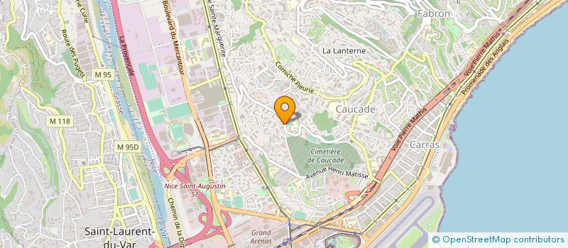 localisation de l'entreprise MADAME CAROLINE PUEL à NICE
