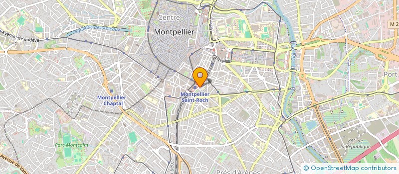 localisation de l'entreprise MADAME CAROLINE PUIGMAL à MONTPELLIER