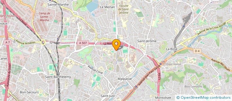 localisation de l'entreprise MADAME CAROLINE QUILLET  MARSEILLE