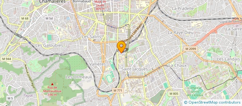 localisation de l'entreprise MADAME CAROLINE RADU  CLERMONT-FERRAND