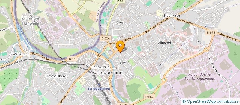 localisation de l'entreprise MADAME CAROLINE RAITH  SARREGUEMINES