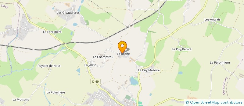 localisation de l'entreprise MADAME CAROLINE RANGEARD  MONTOURNAIS