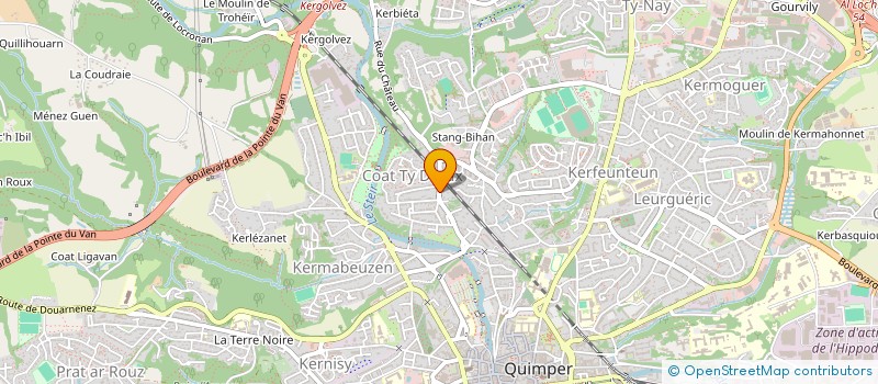 localisation de l'entreprise MADAME CAROLINE RAOULT à QUIMPER