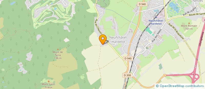 localisation de l'entreprise MADAME CAROLINE RAVAUX  NEUFCHATEL-HARDELOT