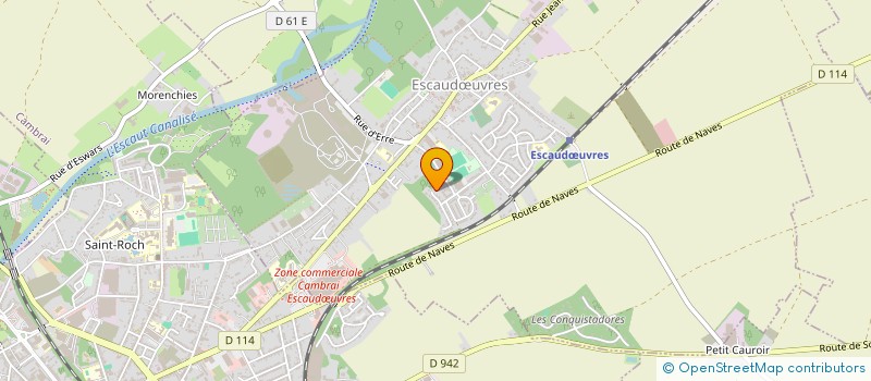 localisation de l'entreprise MADAME CAROLINE REANT  ESCAUDUVRES