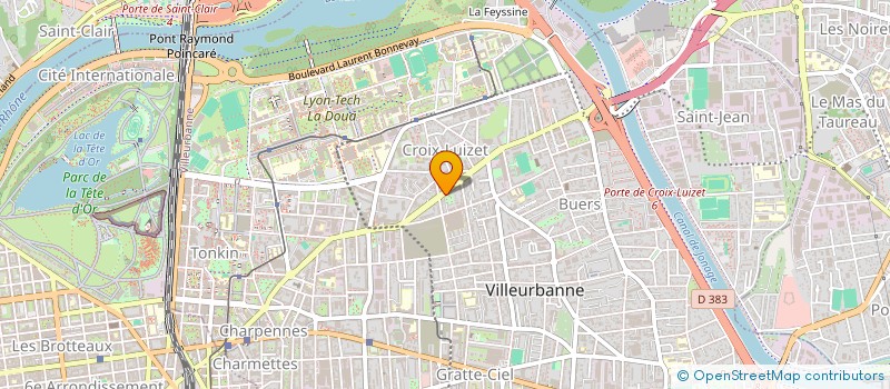 localisation de l'entreprise MADAME CAROLINE REAT  VILLEURBANNE