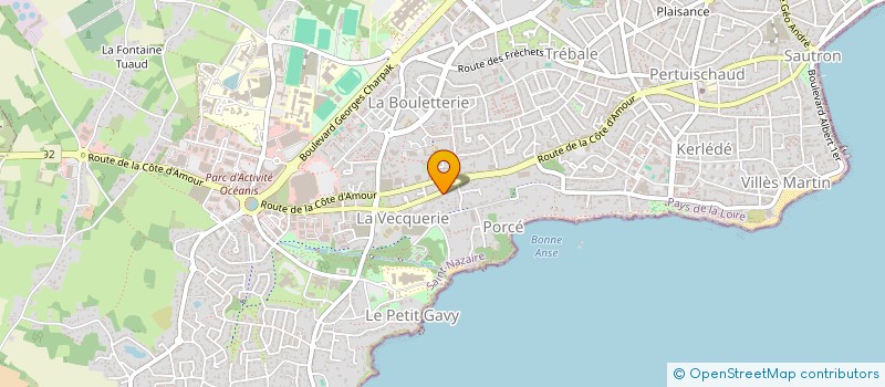 localisation de l'entreprise MADAME CAROLINE REAUCREUX  SAINT-NAZAIRE