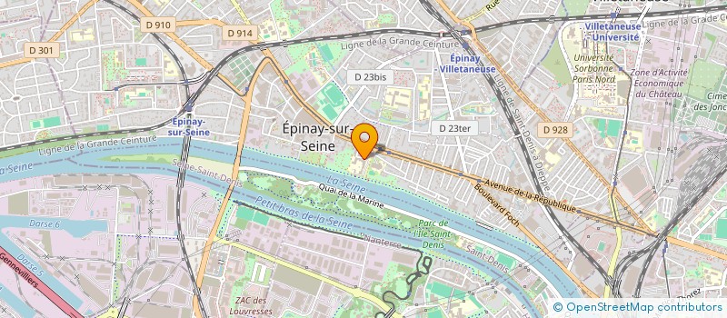 localisation de l'entreprise MADAME CAROLINE RENOUX à EPINAY-SUR-SEINE