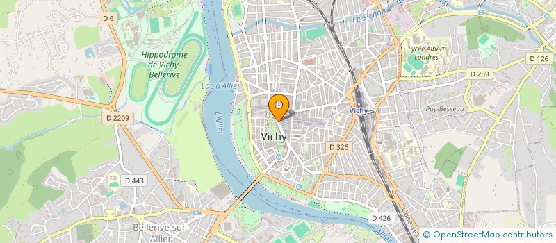 localisation de l'entreprise MADAME CAROLINE RESSOT à VICHY