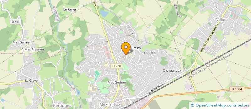 localisation de l'entreprise MADAME CAROLINE REY  MEXIMIEUX