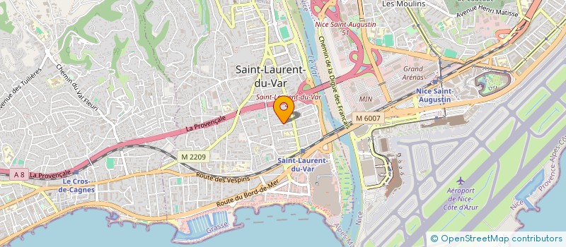 localisation de l'entreprise MADAME CAROLINE REYNAUD à SAINT-LAURENT-DU-VAR
