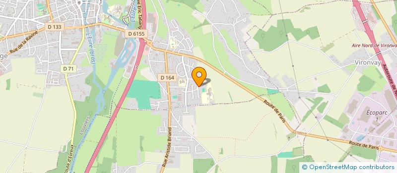 localisation de l'entreprise MADAME CAROLINE RIBEIRO  LOUVIERS