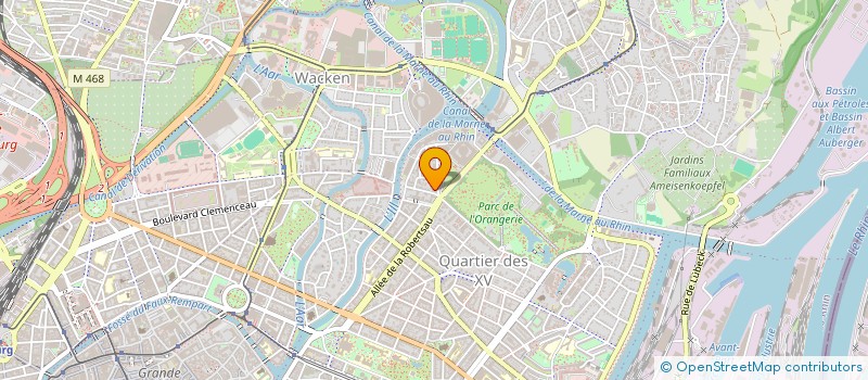 localisation de l'entreprise MADAME CAROLINE RIDOUX à STRASBOURG